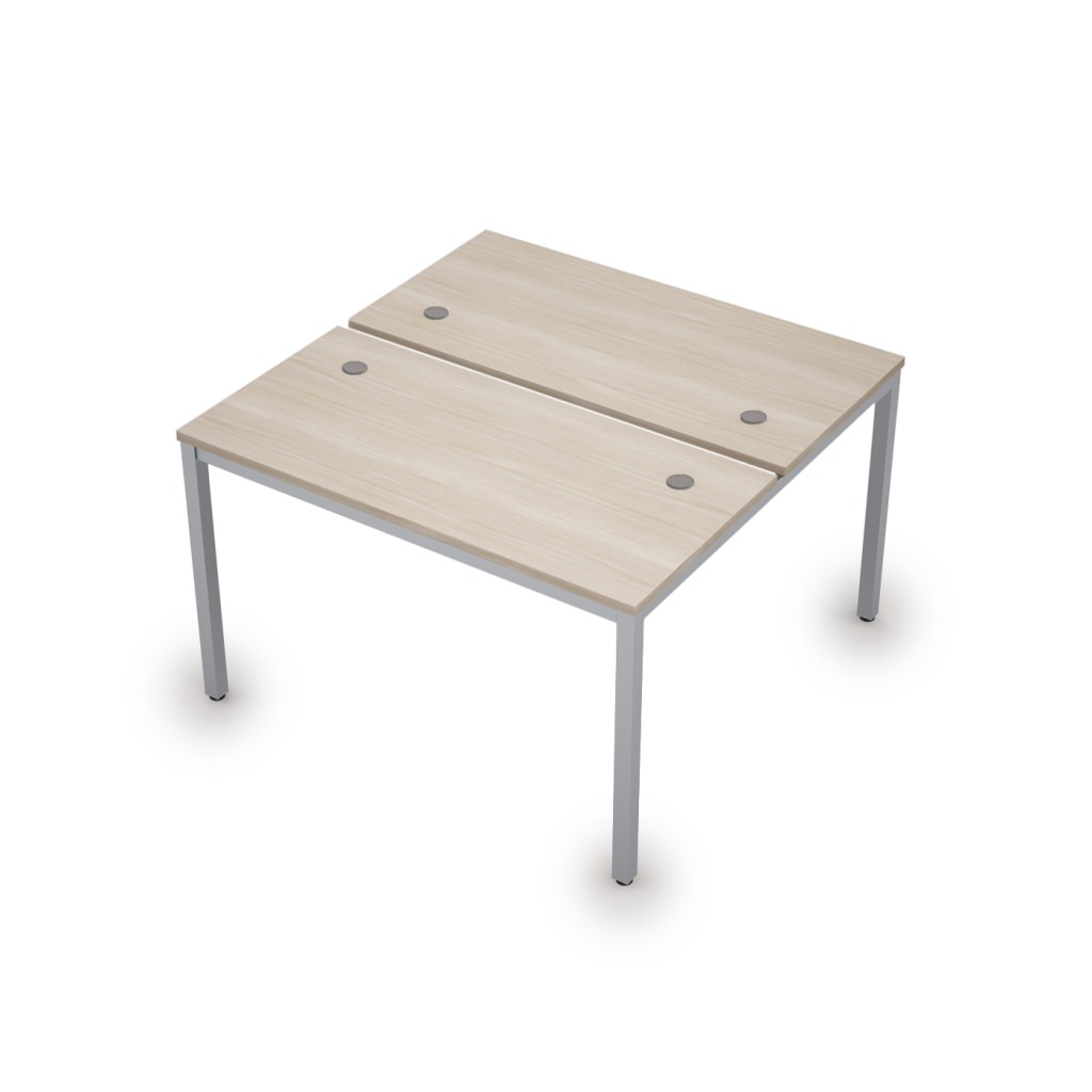 Бенч-система на 2 рабочих места Алсав Аванс 1200*1235*750 Алсав Аванс Шамони светлый