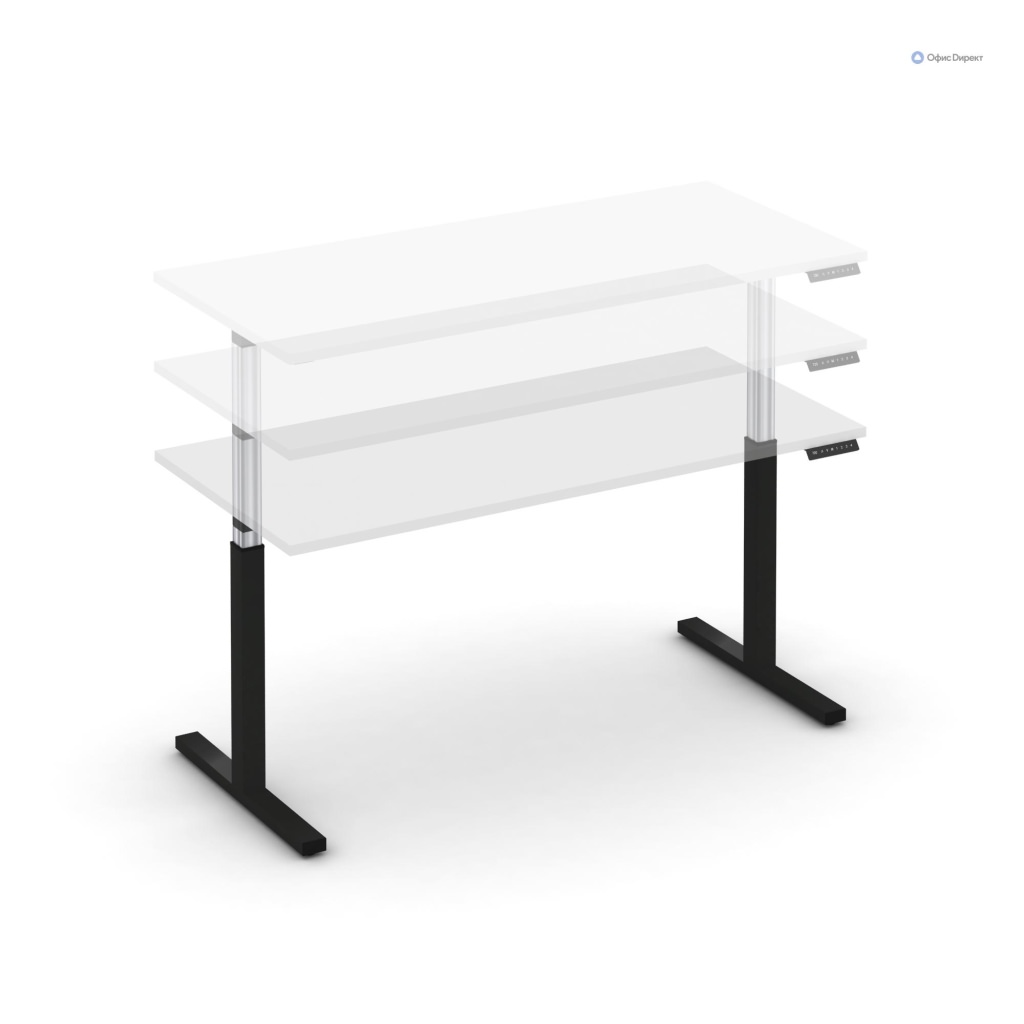 Стол электроподъемный Move Up | Мув Ап 1580*720*720 Move Up | Мув Ап Белый Бриллиант/Металл Черный