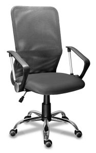 Кресло МГ-21 РС900 ХРОМ Сетка Серый