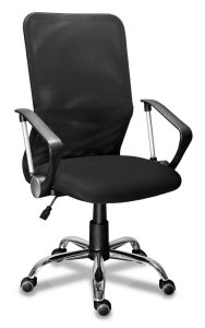 Кресло МГ-21 РС900 ХРОМ Сетка Черный