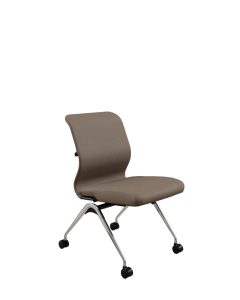 Стул на колесиках ErgoLife Sit 8 M4-4 - Bahama Коричневый/Хром